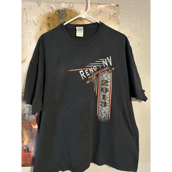 Reno NV 19th Anniversary Bike Rally 2013 Mens 2XL T Shirt Gray - Picture 1 of 3